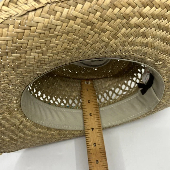 Panama Jack Floral Parrot  Band Straw Hat Safari Sun Summer Small - Picture 10 of 10